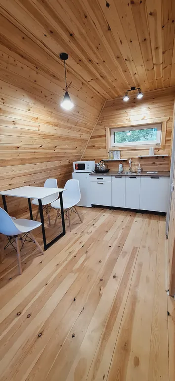 А-фрейм с видом на горы