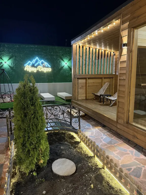 Дом 43m2 — чан на улице, кухня, Wi-Fi