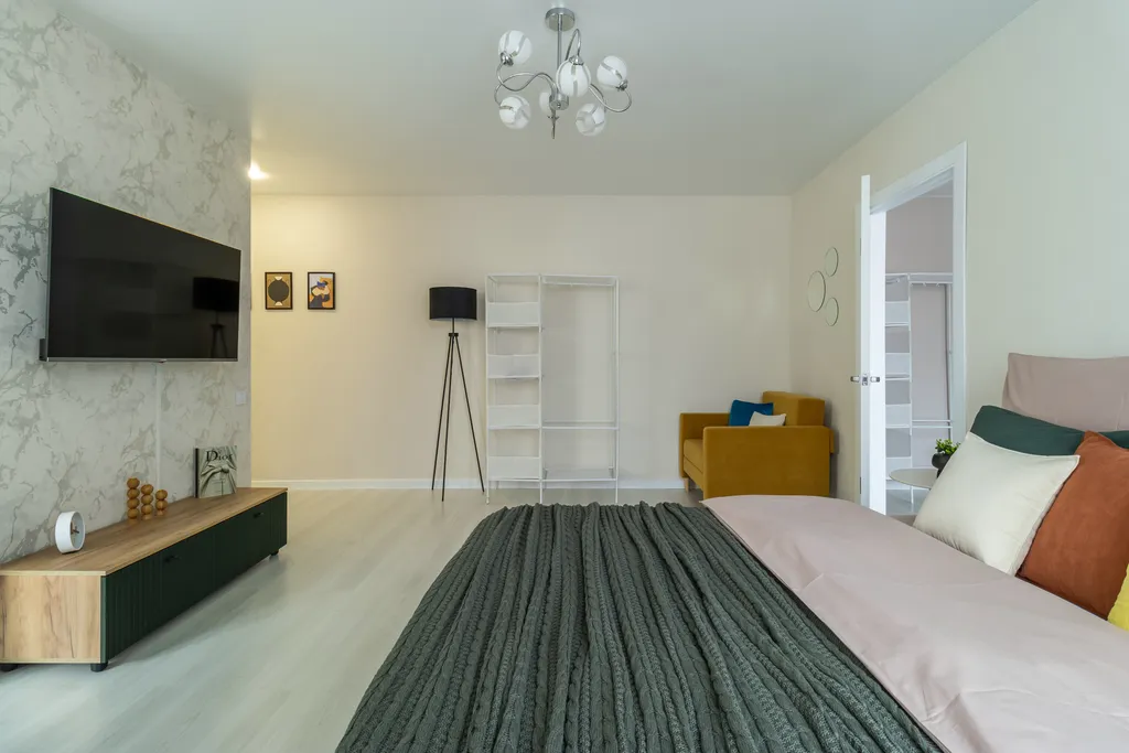 Светлая 2-к с кухней-гостиной и балконом