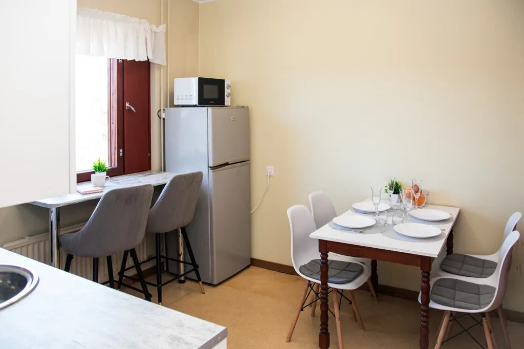 Просторные апартаменты с видом на лес и озеро