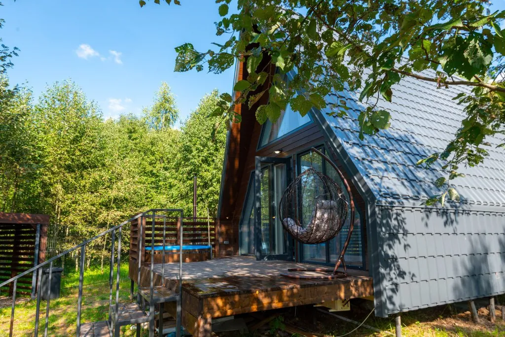 Коттедж Дом с видом на реку, на первой береговой линии — Шаховская