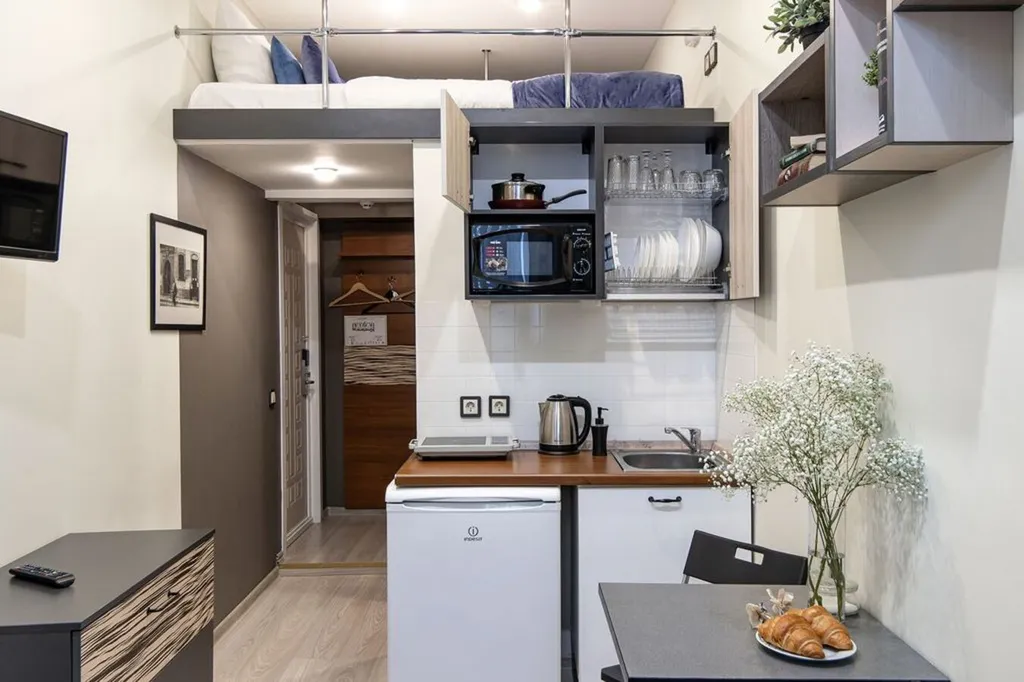 Квартира Квартира Двухъярусная студия на Васильевском острове — Санкт-Петербург