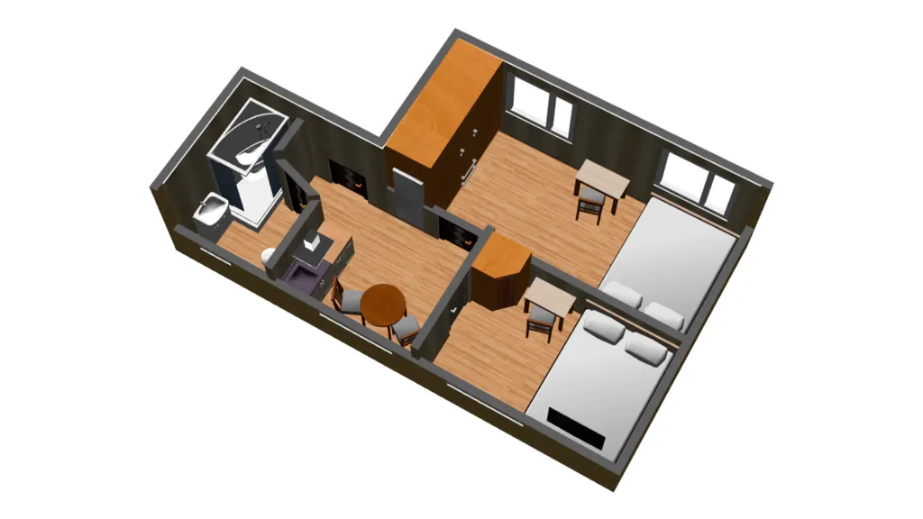 Двухкомнатная квартира под ключ