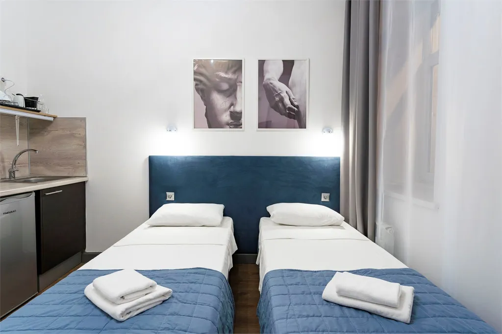 Квартира Квартира Студия с двумя односпальными кроватями на Марата — Санкт-Петербург