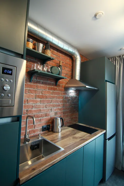 Стильная студия с панорамным видом