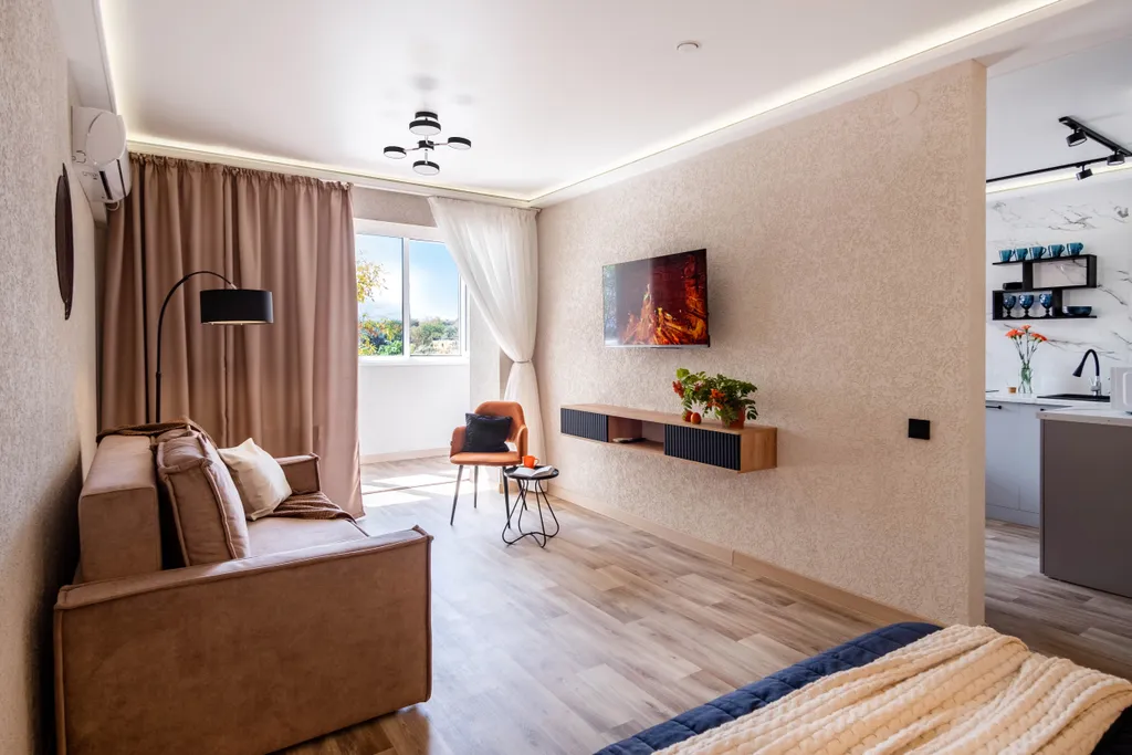 Двухкомнатные апарты с видом на горы