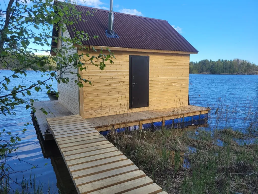 Коттедж Плавдом Морячка с баней на острове + лодка на веслах — аренда посуточно в Лахденпохья