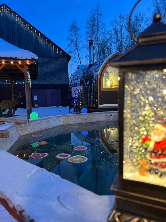 Дом с баней и чаном