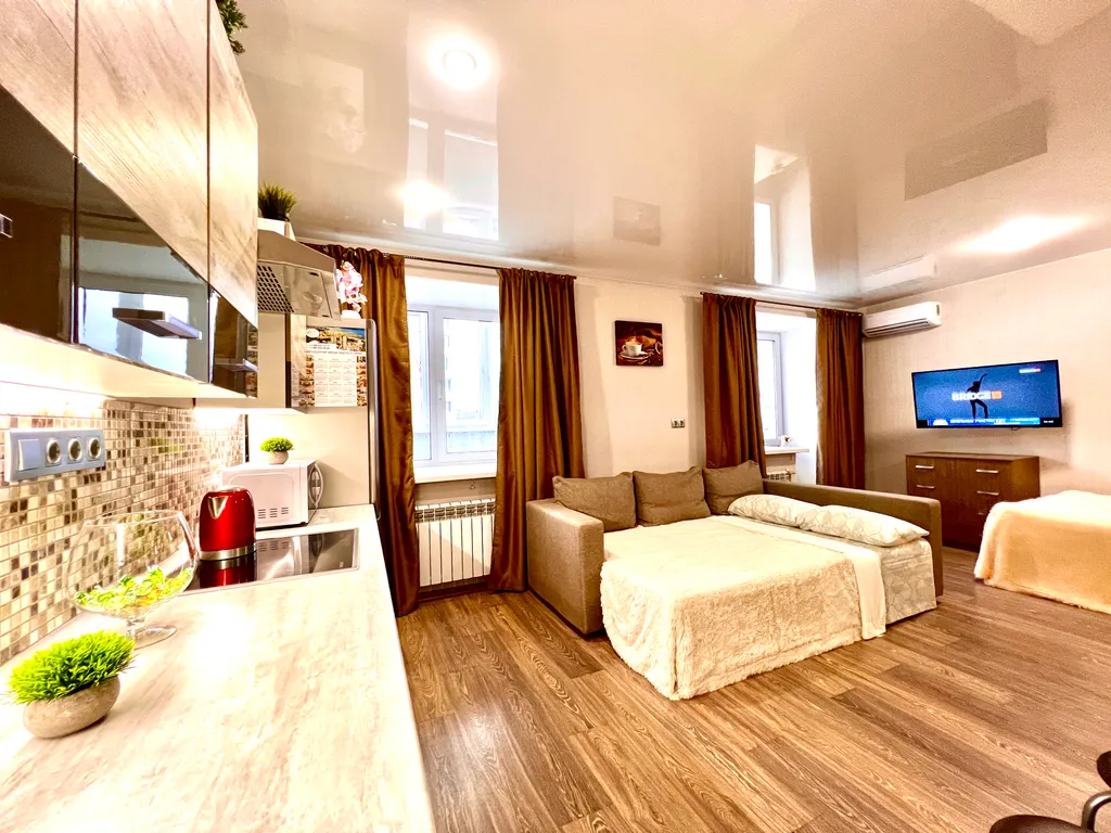 Квартира Квартира Уютная студия в ЖК Изумрудный — Самара