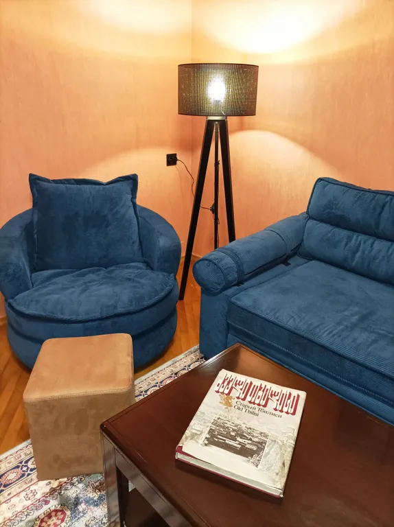 Винтажная квартира с камином в центральном районе Тбилиси, Чугурети