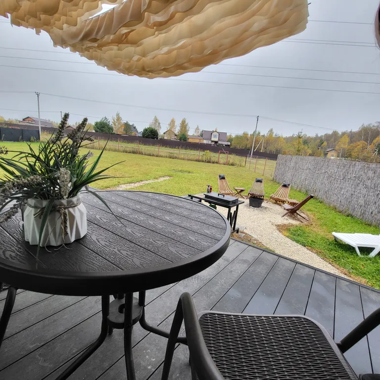 Уютный домик в стиле а-фрейм