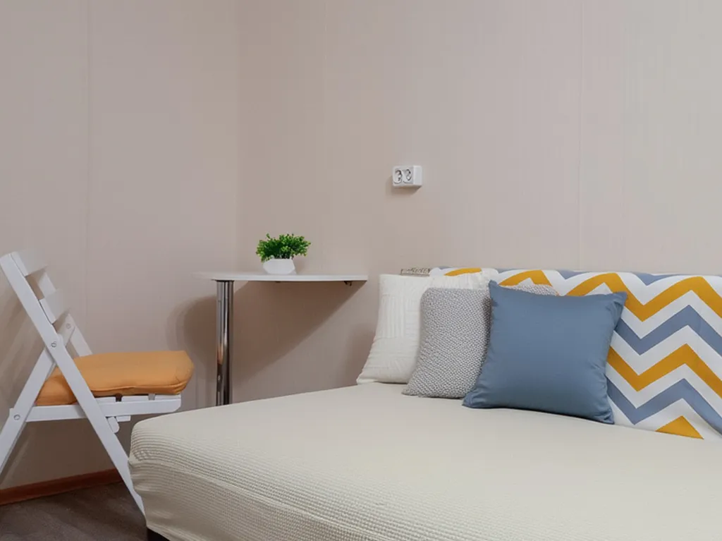 Тёплая однокомнатная квартира в центре с двуспальной кроватью