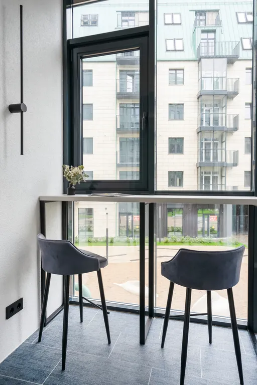 Квартира Квартира Премиум-студия с балконом на набережной Рыбной деревни — Калининград