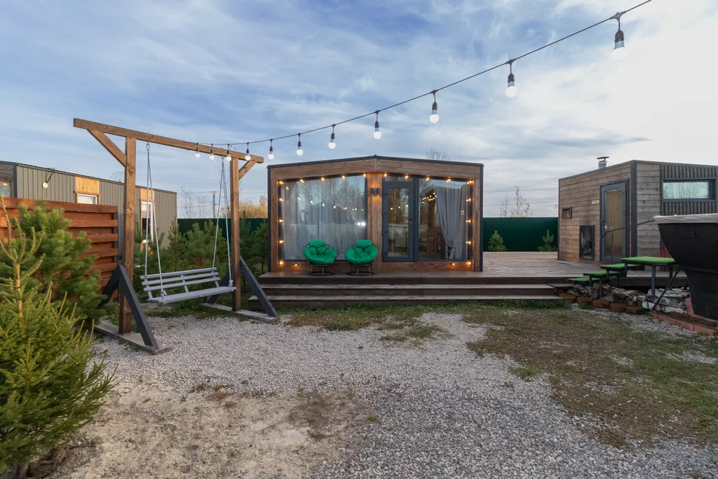 Дом 35m2 — чан, кухня, Wi-Fi