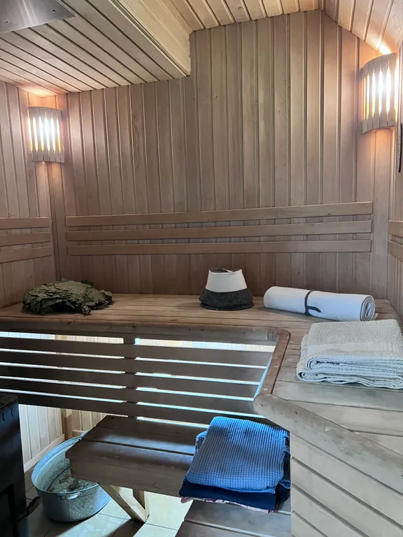 Домик с русской баней у моря