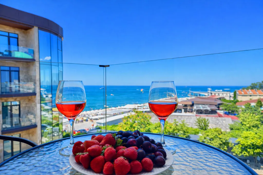 Квартира Квартира Премиум с видом на море и балконом — Лазаревское