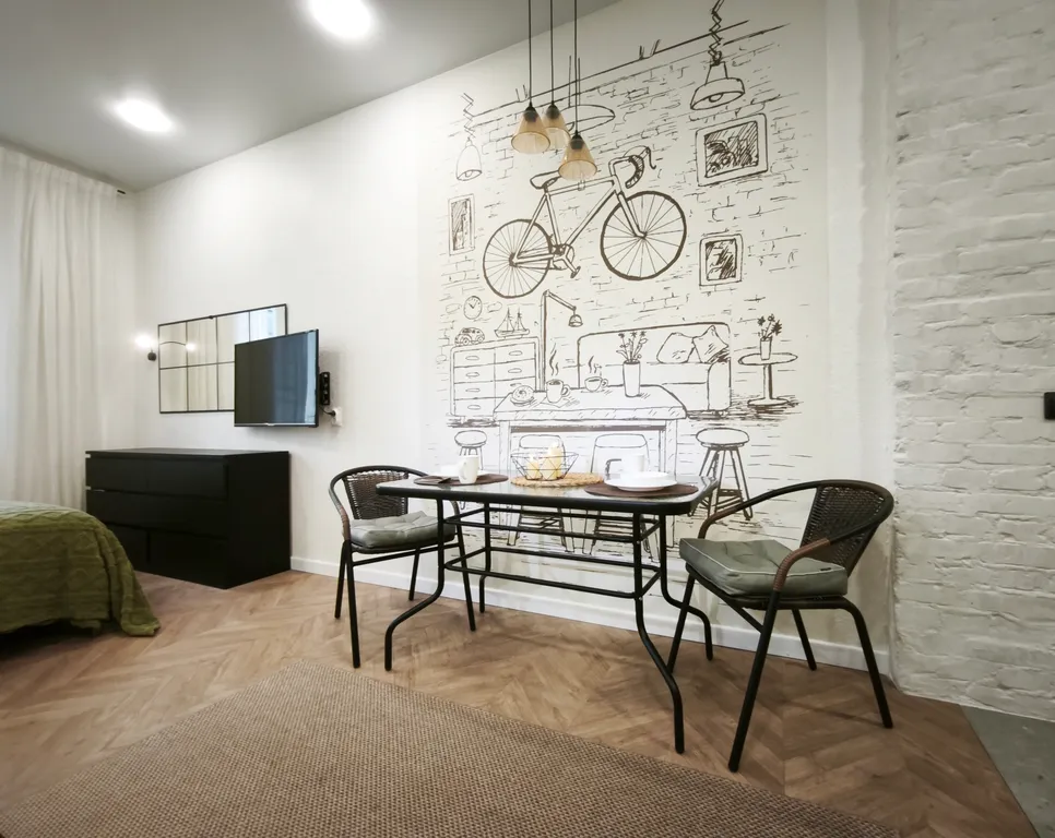 Центр. Атмосферная студия на 4-м этаже для некурящих