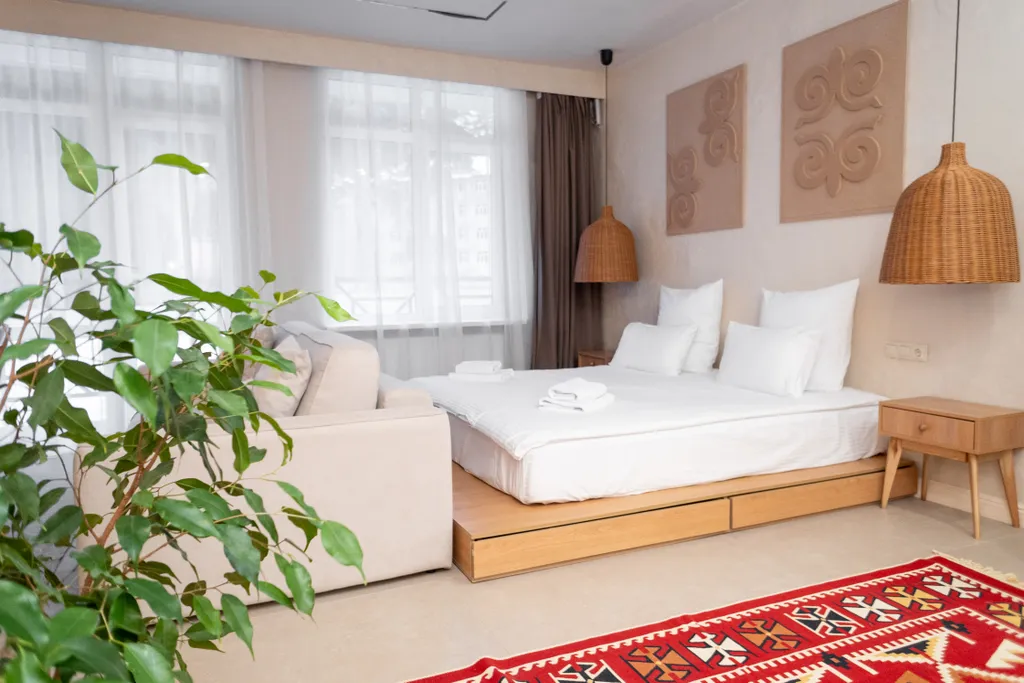 Квартира Просторный апартамент с кухней — аренда посуточно в Домбай