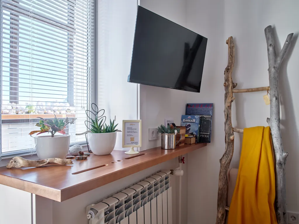 Квартира-студия с шикарным видом на город и реку