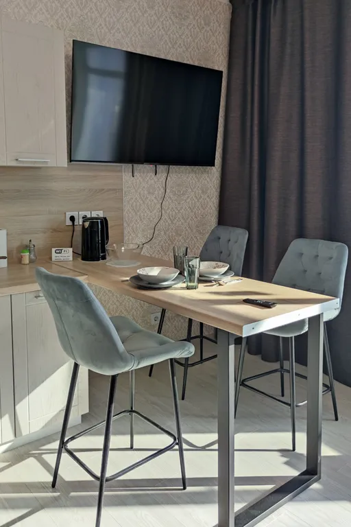 Квартира Новая уютнaя квaртира-студия класса Комфорт с панорамным видом — аренда посуточно в Старый Оскол