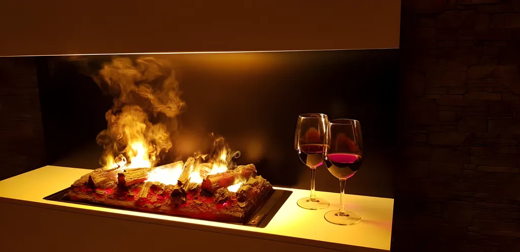 Евродвушка с камином и джакузи около увауга