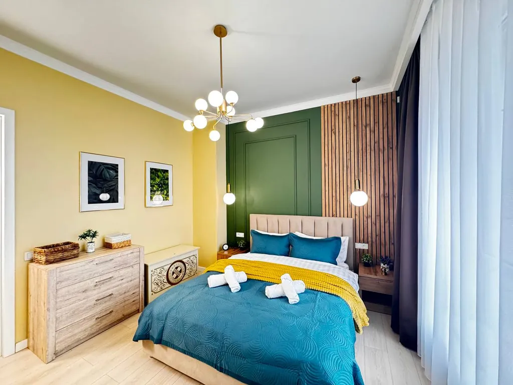 Квартира 2 комнатная в ЖК 4YOU с видом на горы, рядом с ТЦ MEGA — аренда посуточно в Алматы