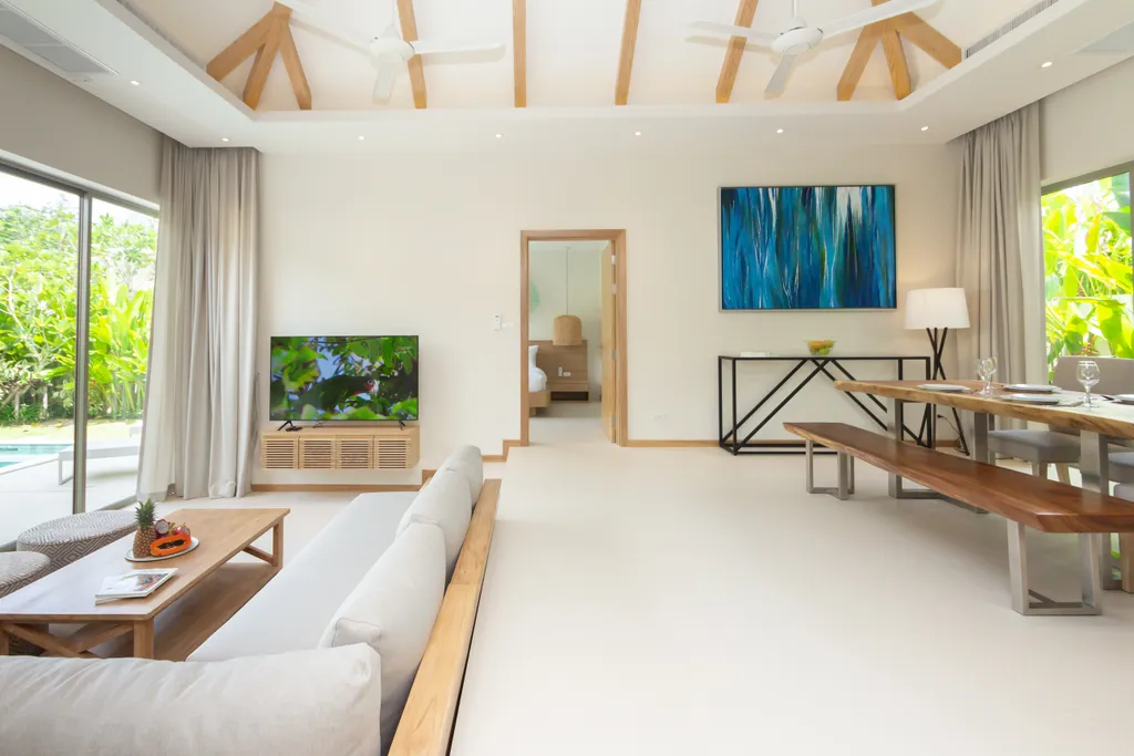 Светлая вилла с 3 спальнями и бассейном Бангтао, Лаян, Лагуна