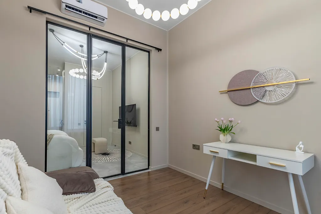 Квартира Квартира Люкс с двумя спальнями и видом на Москва реку — Москва