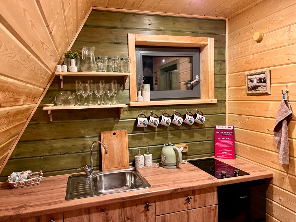 Треугольный домик Василево с баней и чаном