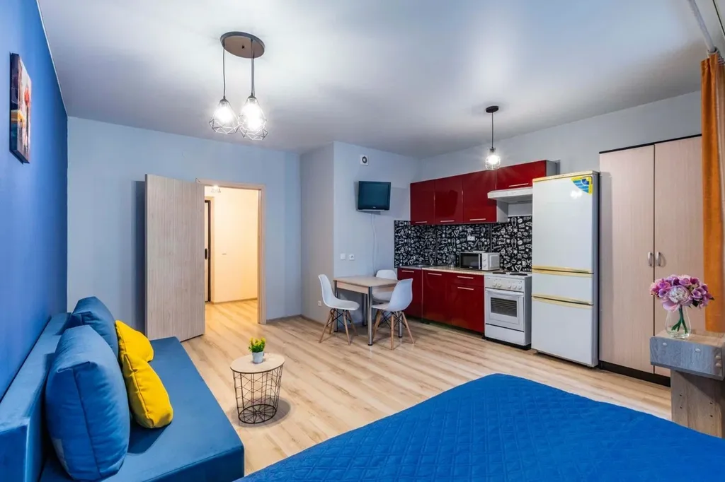 Студия с лоджией для 4-х гостей