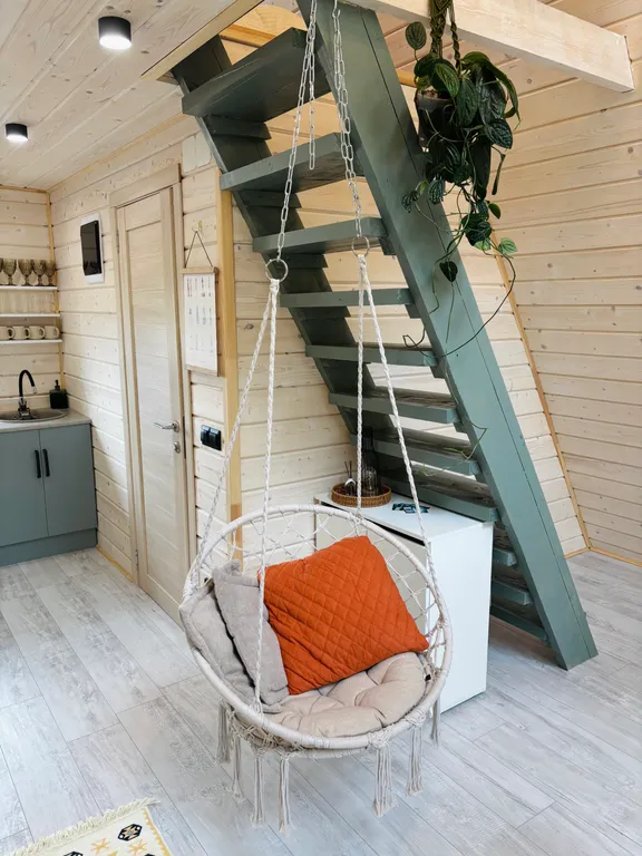 Дом 36m2 — чан, кухня, мангальная зона