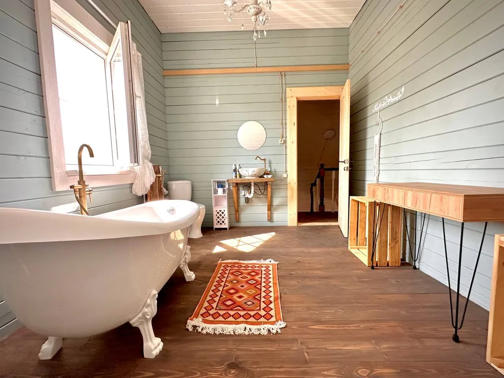 Дом-сказка Прованс с баней и Дедом Морозом