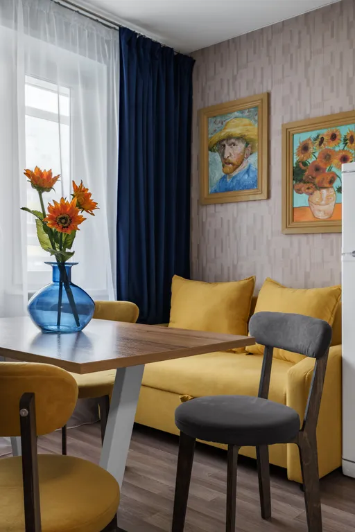 Квартира Дизайнерская 2-комнатная квартира одного художника — Красноярск