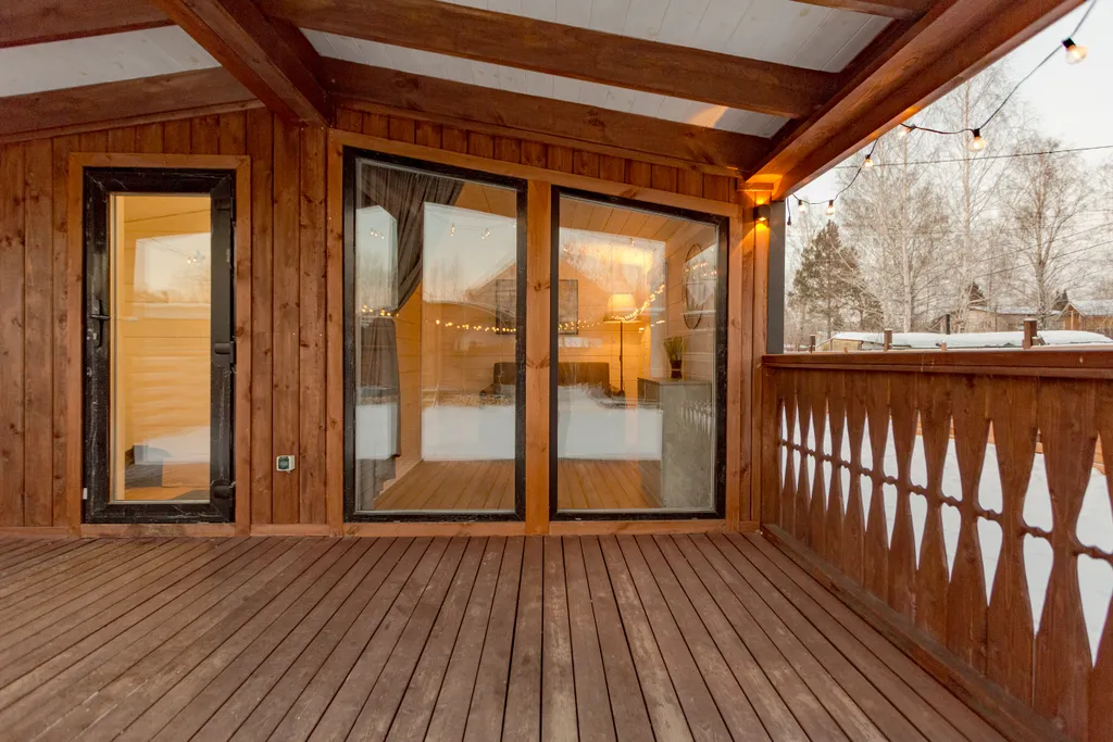 Скандинавский уютный домик с баней Око в черте города