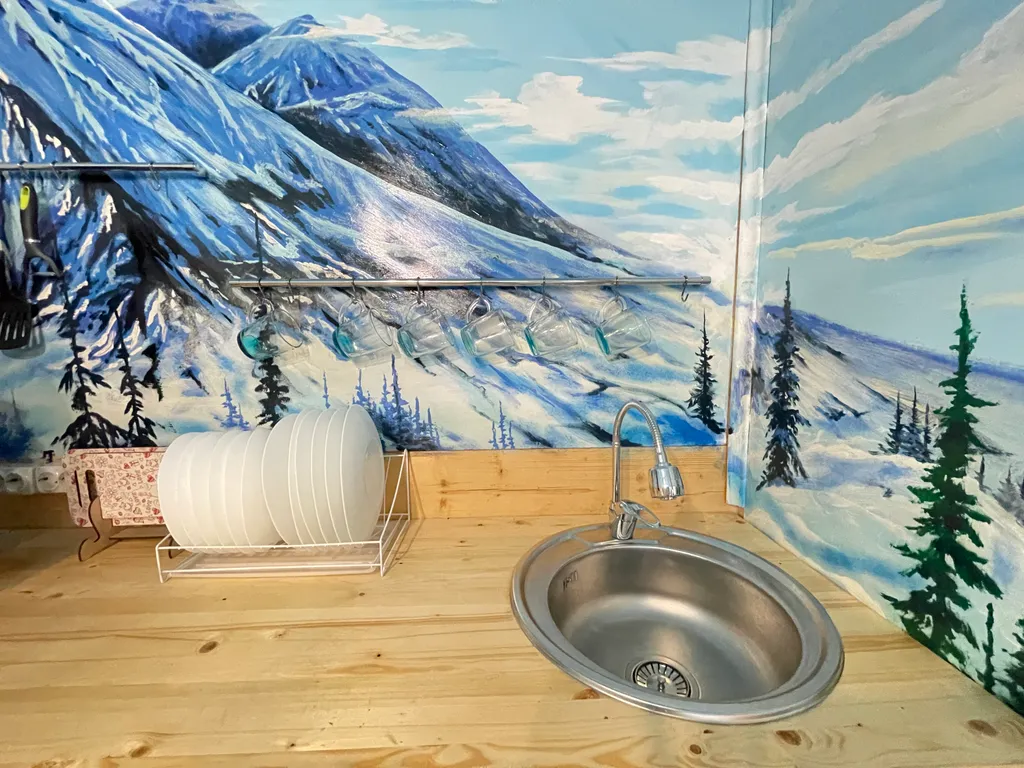 Коттедж Шале в стиле A-frame с видом на горы и лес — Шерегеш