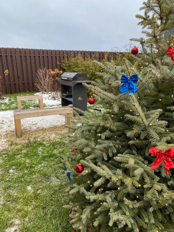 Дом с красивой костровой зоной