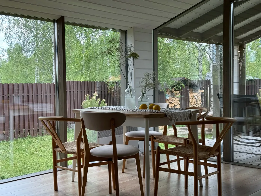 Коттедж Панорамный дом с сауной и чаном у заповедника — Семеновское