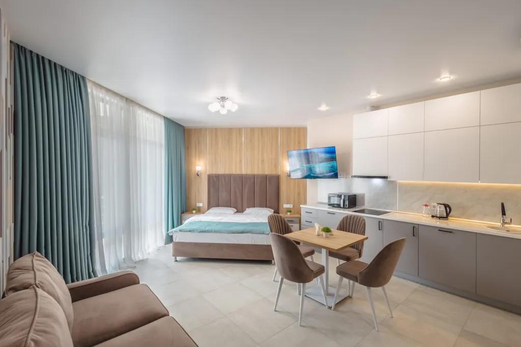 Квартира Дизайнерская студия в ЖК Дюльбер — аренда посуточно в Кореиз