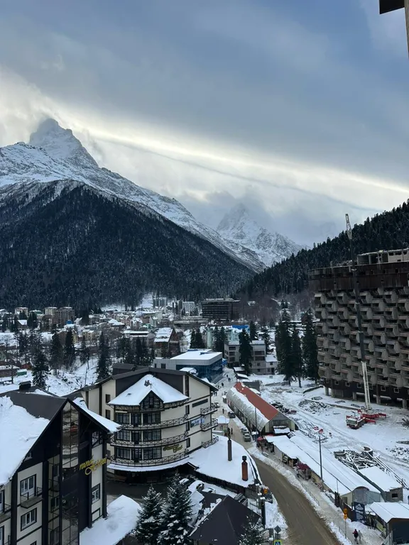 Уютная евродвушка в сердце Домбая, 50метров от канатной дороги