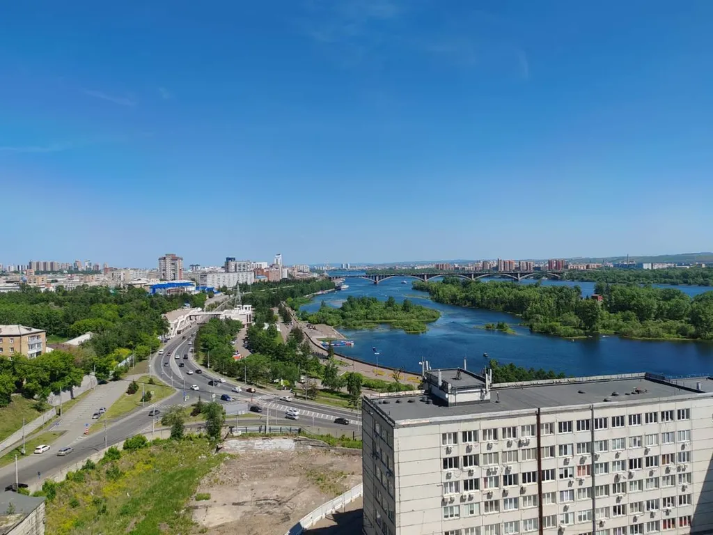 Квартира Квартира Уютная студия на набережной с красивым видом на Енисей — Красноярск