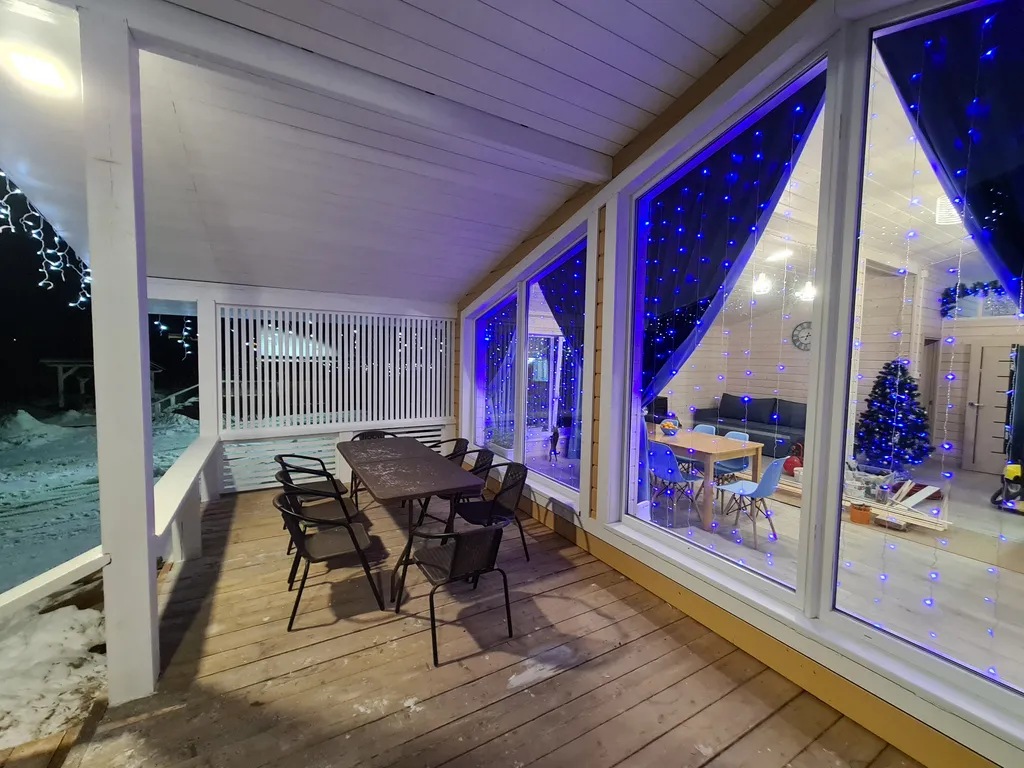 Дом Небесный с сауной и купелью на берегу Ладожского озера