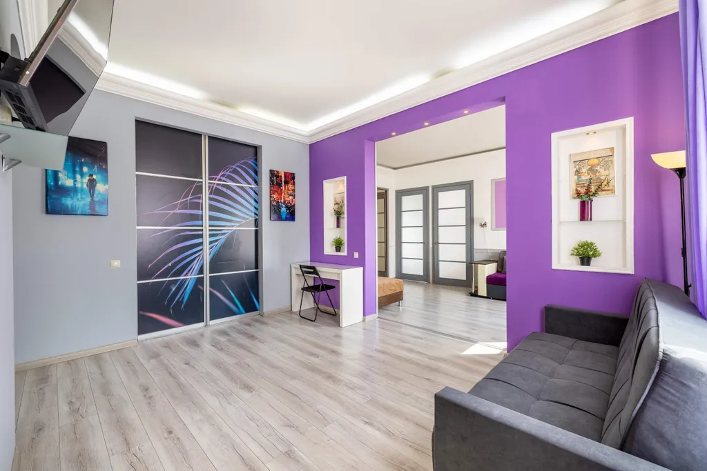 Квартира 4-ком квартира с видом на ночную Москву — Москва