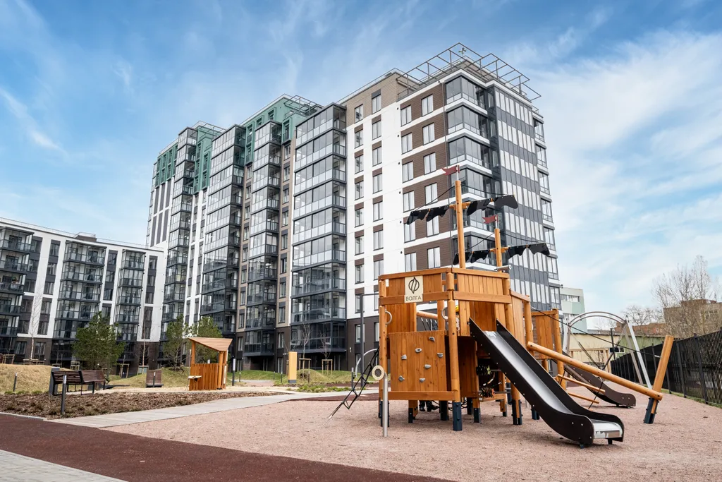 Квартира Апартаменты Magnifika Residence на берегу реки Охта — Санкт-Петербург