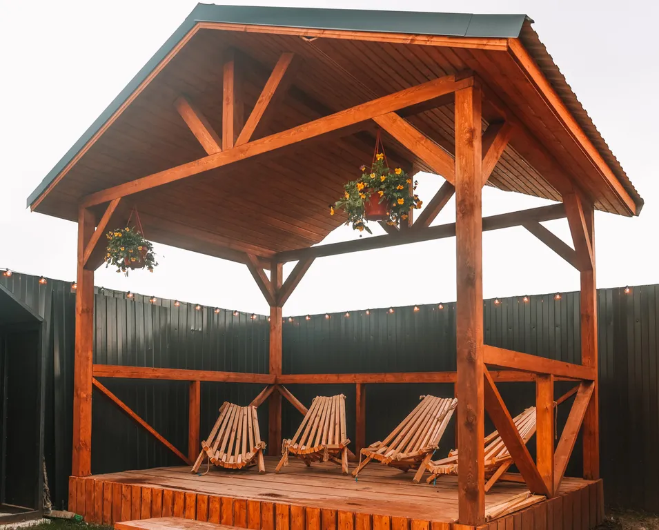 Барнхаус с баней и банным чаном