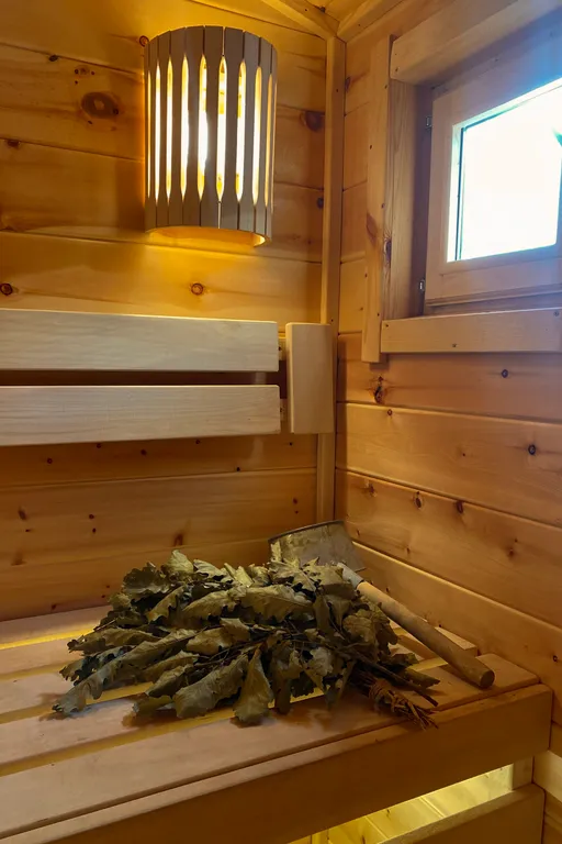 Коттедж А-фрейм коттедж Мята с бассейном — Прасковеевка