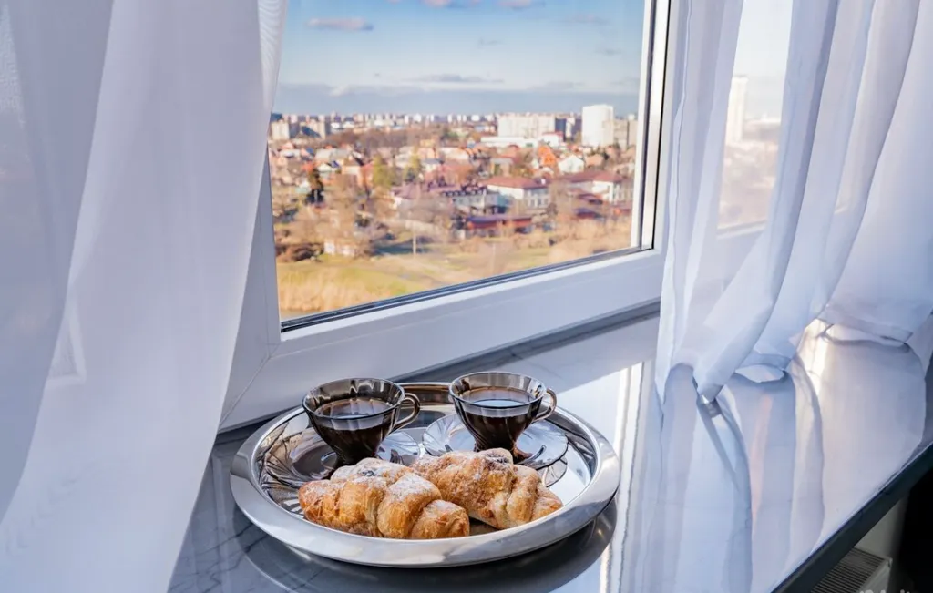 Панорамный люкс с джакузи и камином