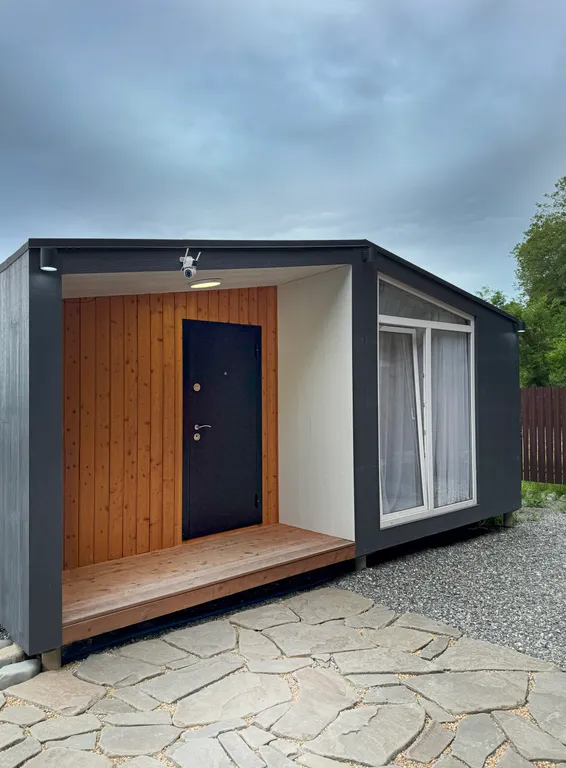 Дом «Барн Хаус» с видом на горы , с купелью на дровах. Баня и Чан