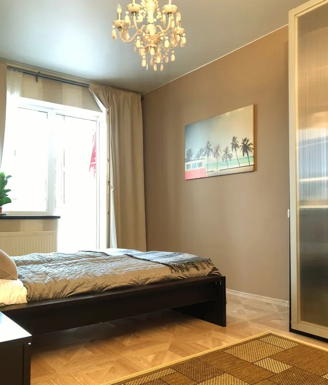 Уютная квартира с отдельной спальней и просторным балконом