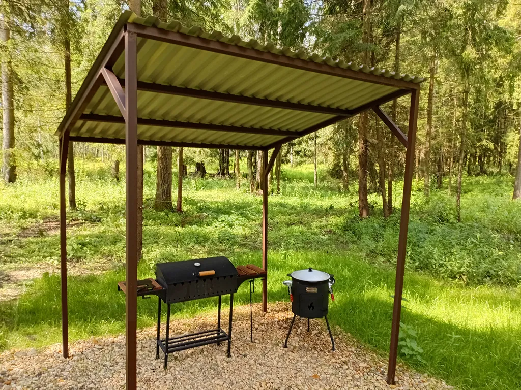 Коттедж Коттедж в Forest House с сауной в лесу — Никулино