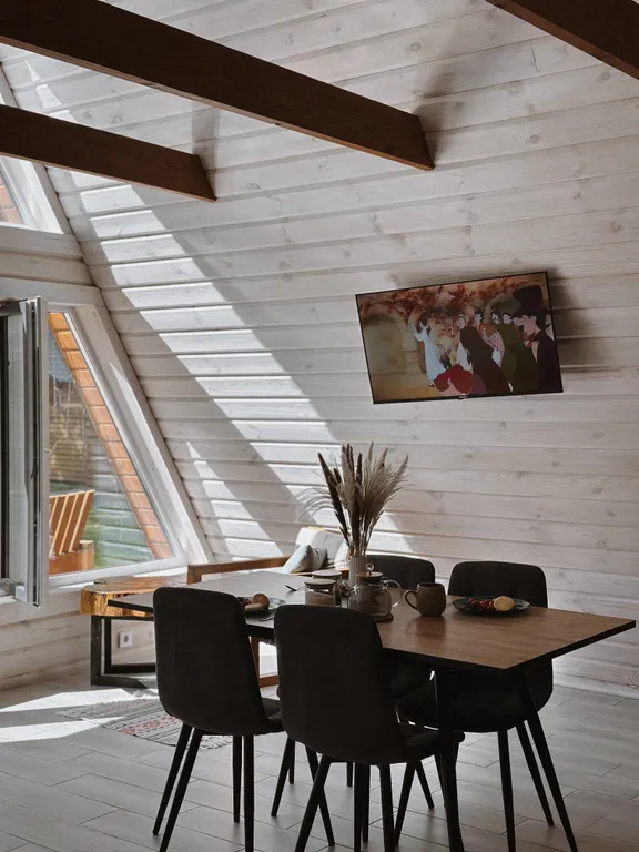 Дом у леса с баней и банным чаном